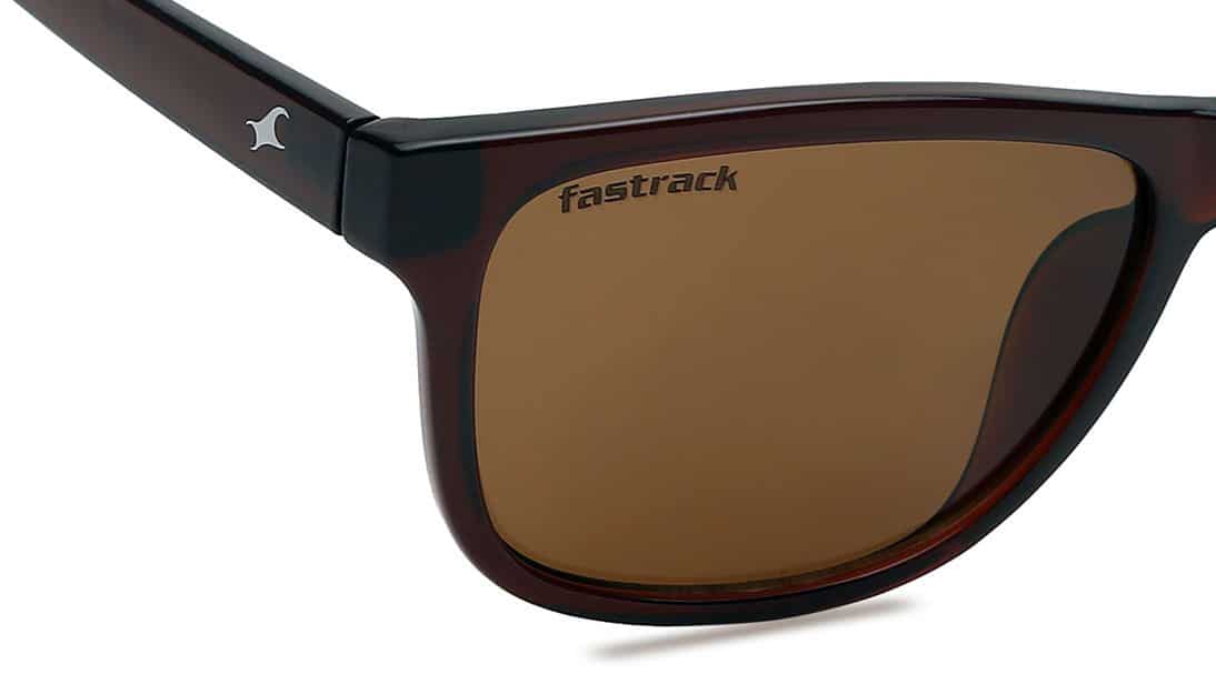 FASTRACK Black Wayfarer Men Sunglasses (P357BR3|41) - Image 2
